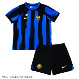 Inter Milan Thuis tenue Kids 2023-24 Korte Mouw (+ Korte broeken)